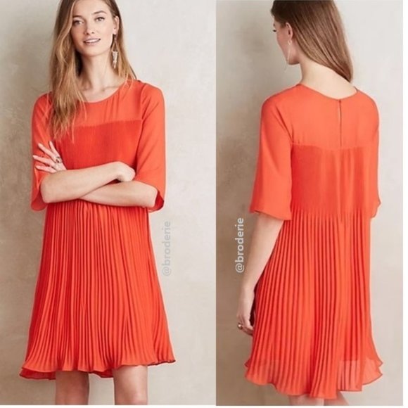 Anthropologie EDIE SWING DRESS new with tag size 4 - Picture 1 of 9